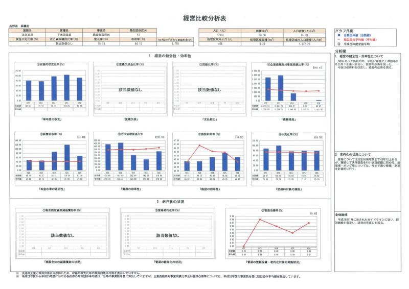 農業集落排水経営比較分析表